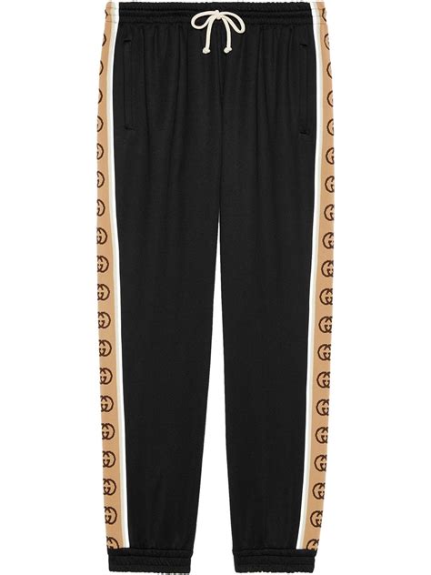 gucci black track|farfetch Gucci joggers.